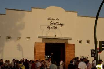 Procesión de Santiago Apóstol en Lomo Cementerio-Telde (Foto Francisco Javier Santana)